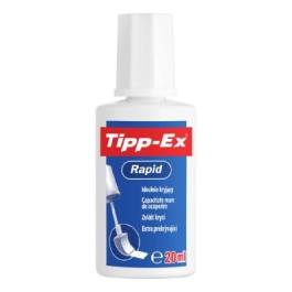 Fluid corector Tipp-Ex Rapid pe baza de solvent cu bure 20ml