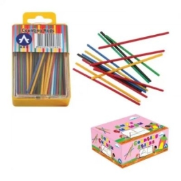 Betisoare pentru numarat ARK 069 diverse culori PVC