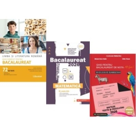 Pachet Bacalaureat 2026. Limba si literatura romana. 72 teste complete Matematica MMate-Info si Biologie clasele 9-10 - Mimi Gramnea Gheorghe Iurea Stelica Ene