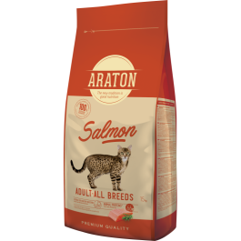 Hrana uscata pentru pisici, cu somon, 15 kg, Araton Adult