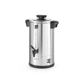 Boiler pentru bauturi calde cu pereti dubli Hendi, 2250 W, 20 L, Temp 30 - 100 gr C , Argintiu, sistem inchidere 