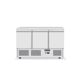 Masa frigorifica rece cu 3 usi, inox, ARKTIC by Hendi Kitchen Line, capacitate camera frig 380 lt, consum mediu/24h 4,5 kw