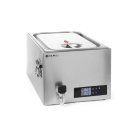 Aparat de gatit tip Sous-vide, 20 lt, Hendi, 600W, termostat reglabil 45-90 gr C, dimensiuni interior GN1/1 - 530x325 mm, corp inox, 60x33x(H)30 cm, potrivit si pentru uz profesional