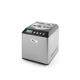 Aparat preparat inghetata, sorbet, iaurt inghetat, 2 litri / ciclu preparare de 90 min, bol inox 2 lt, corp inox, display digital, 180W, 272x315x(H)362 mm, Hendi Arktic, potrivit si pt uz profesional