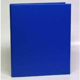 Caiet mecanic 2 inele - D25mm, coperti carton plastifiat PVC, A4, AURORA - albastru