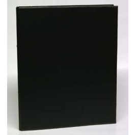 Caiet mecanic 2 inele - D25mm, coperti carton plastifiat PVC, A4, AURORA - negru