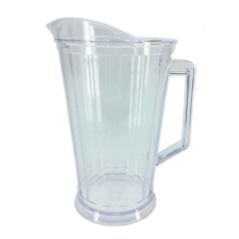 Carafa transparenta, din plastic, capacitate 2 litri