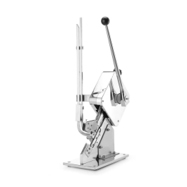 Aparat profesional capsator pentru sigilare mezeluri, inox, picioare antialunecare, parghie 390 mm, Hendi, 250x150x500 mm