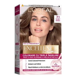 LOREAL EXCELLENCE VOPSEA DE PAR 7.1 BLOND CENUSIU