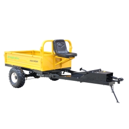 ProGARDEN Alpine RM500T Remorca cu tractiune 500kg, 1 osie, prindere bolt pentru motocultor, roti 19x7-8