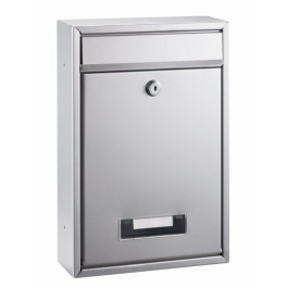Cutie postala metalica, dimensiuni 32 x 21.5 x 8.5cm, ALCO - argintie