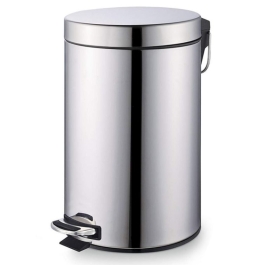 Cos inox cu pedala si galeata interioara, 20L