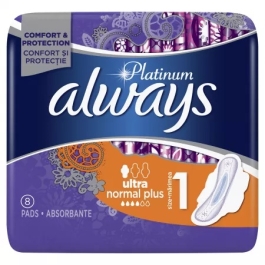 ALWAYS PLATINUM ABSORBANTE NORMAL NR1 8BUC