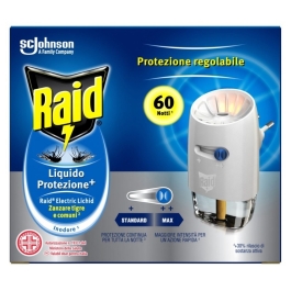 Aparat electric cu intensitate regrabila si rezerva lichid anti tantari, 36 ml, Raid
