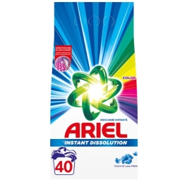 Detergent pudra pentru rufe Touch of Lenor, 3 kg, 40 spalari, Ariel Color