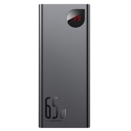 Baterie externa Baseus Adaman, 20000 mAh, 65W, Power Delivery 3.0, QC 4.0 Negru