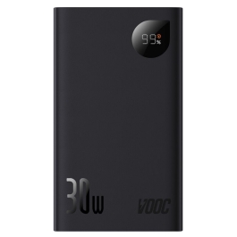 Baterie externa Baseus Adaman2 Digital Display, Incarcare rapida, 20000mAh, 30W VOOC Edition, cablu USB-A la USB-C inclus Negru