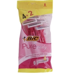 BIC PURE LADY PINK APARAT RAS DAMA 3LAME 4+2BUC