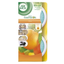Air Wick Odorizant Stick-Up pentru masini si spatii Essential Oils Citrus, 2 x 30 g