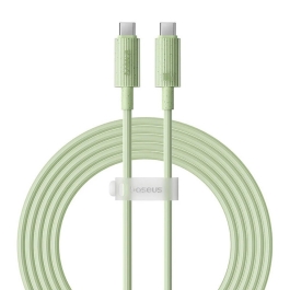 Cablu Baseus Habitat Series, Incarcare rapida, USB-C la USB-C, 100W, 2m Verde