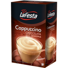 Pachet Cappuccino aroma de ciocolata 10 plicuri, La Festa