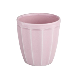 Cupa pentru desert, capacitate 257ml, din portelan super-vitrifiat, culoare roz glazurat pe toata suprafata