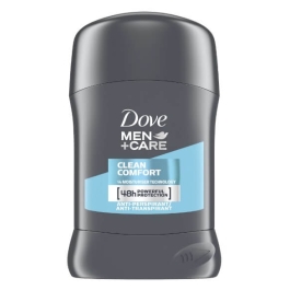 Dove Deodorant antiperspirant stick Clean Comfort pentru barbati, 50 ml