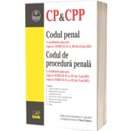 Codul penal. Codul de procedura penala. Editia a 35-a actualizata la 25 iulie 2025 - Petrut Ciobanu