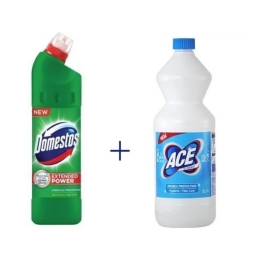 Pachet Curatenie: Domestos Pine 750ML + Ace Clor Inalbitor Regular 1L