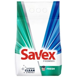 Detergent de rufe Fresh, 4 kg, 40 spalari, Savex Premium