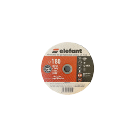 disc abraziv pentru metal+inox ELEFANT 180*1,6*22,23