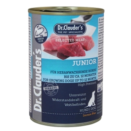 Hrana umeda, Caini, 400 g, Dr. Clauder`s Selected Meat Junior
