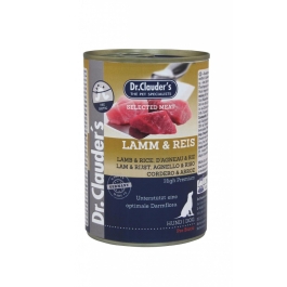 Hrana umeda, Caini, 400 g, Miel si orez, Dr. Clauder`s Selected Meat 