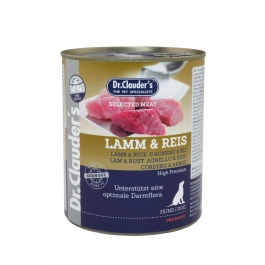 Hrana umeda, Caini, 800 g, Miel si orez, Dr. Clauder`s Selected Meat 