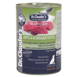 Hrana umeda, Caini, cu Rata, 400 g, Dr. Clauder`s Selected Meat Junior