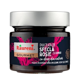 Dulceata de sfecla rosie cu ghimbir, 250 g, Raureni	