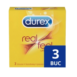 Durex prezervative RealFeel, 3 buc