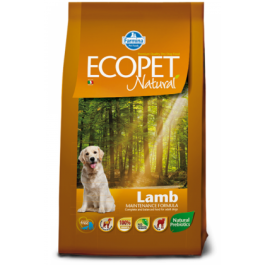 Hrana uscata caini adult de talie medie, cu miel, 2.5 kg, Ecopet Natural
