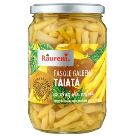 Raureni Fasole pastai galbena taiata, 720 ml