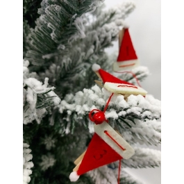 Ghirlanda de agatat in brad, caciulite, 2 m, Xmas, Prosper