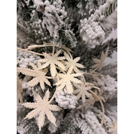 Ghirlanda frunze plastic, cu sclipici, 80 cm, Xmas , Prosper