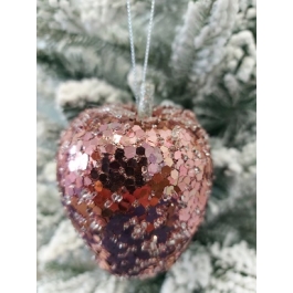 Glob mar roz Xmas 8 cm, Prosper