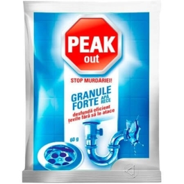 Peak Out Granule Forte pentru desfundat tevi Apa Rece, 60 g