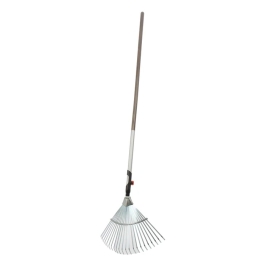 Grebla pentru frunze, otel, cu coada metalica, 22 dinti, 130 cm, Gardena Combisystem
