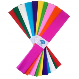 Hartie creponata Cnx, 50x100cm, diverse culori, set 10 culori