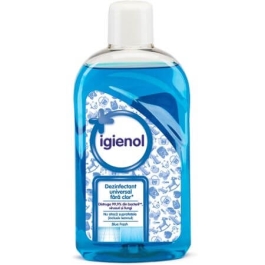 Igienol Virucid Dezinfectant fara clor Blue Fresh 1000 ml, avizat Ministerul Sanatatii