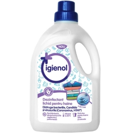 Igienol Virucid Dezinfectant pentru haine Pure Care 1,5 L, avizat Ministerul Sanatatii