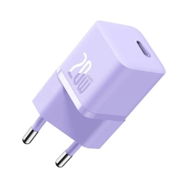 Incarcator retea Baseus GaN5 Mini, 20W, USB-C, Fast Charger Violet
