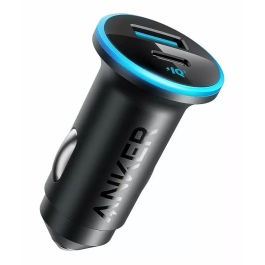 Incarcator auto Anker 323 52.5W, USB-C, USB-A, Power Delivery, PowerIQ 3.0, Negru