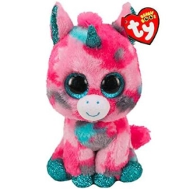 Jucarie de plus Beanie Boos, Unicornul Gumball, 15 cm, TY